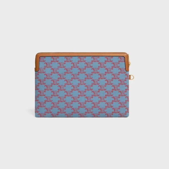 Kleine tas met riem Cuir Triomphe van textiel met Triomphe-motief