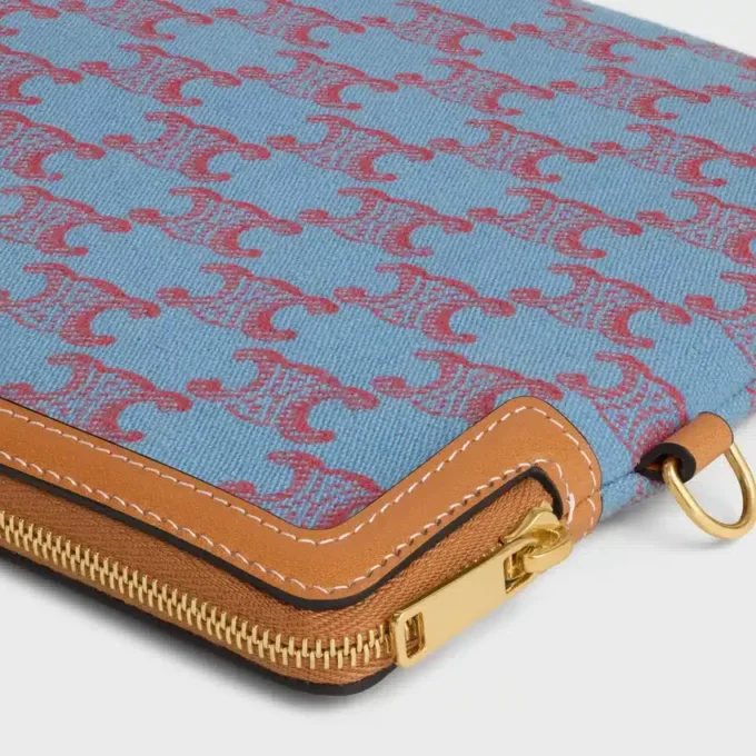 Kleine tas met riem Cuir Triomphe van textiel met Triomphe-motief