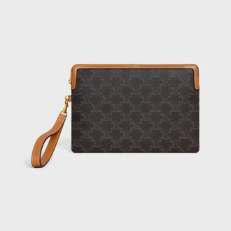 Kleine tas met riem Cuir Triomphe van Triomphe Canvas en kalfsleer
