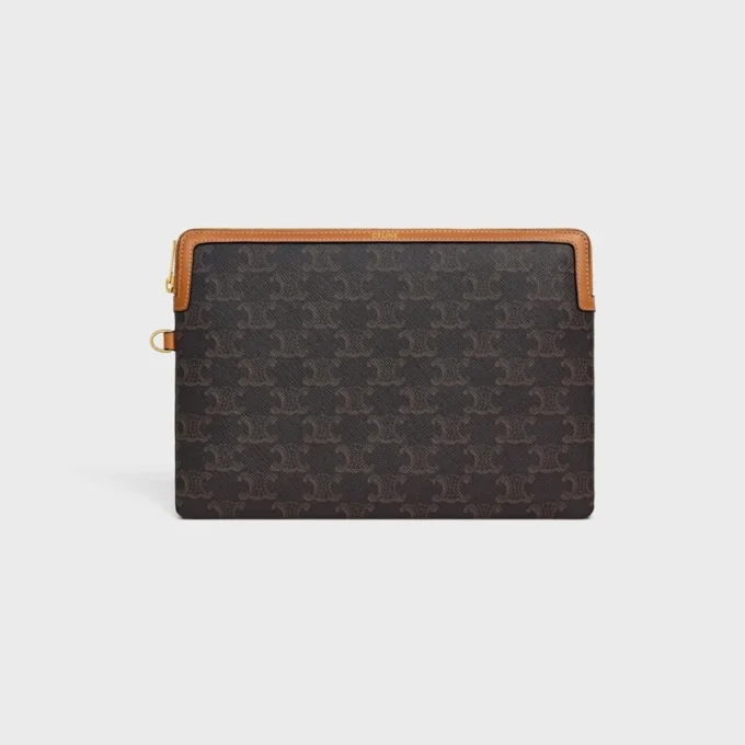 Kleine tas met riem Cuir Triomphe van Triomphe Canvas en kalfsleer