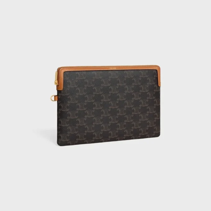 Kleine tas met riem Cuir Triomphe van Triomphe Canvas en kalfsleer
