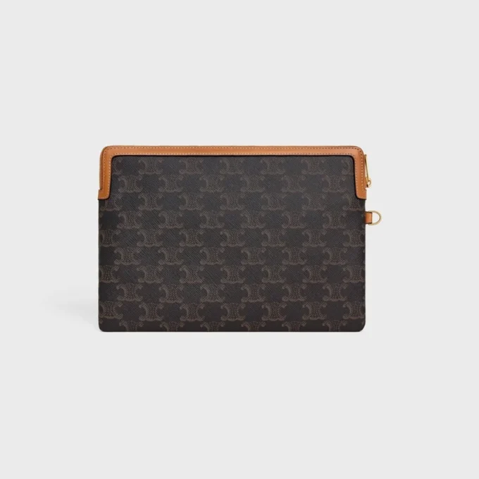 Kleine tas met riem Cuir Triomphe van Triomphe Canvas en kalfsleer