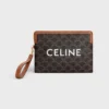 Kleine tas met riem Cuir Triomphe van Triomphe Canvas met CELINE-print