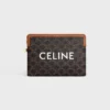 Kleine tas met riem Cuir Triomphe van Triomphe Canvas met CELINE-print