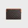 Kleine tas met riem Cuir Triomphe van Triomphe Canvas met CELINE-print