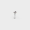 Knoopring van messing met rhodiumafwerking Knoopring van messing met rhodiumafwerking