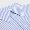 Kort shirt van gestreept katoenpopeline