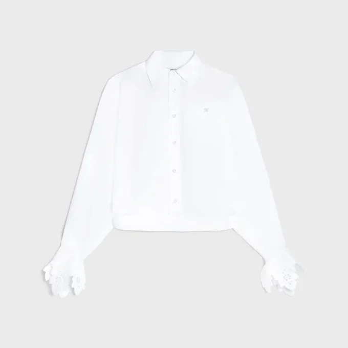Kort shirt van katoenpopeline