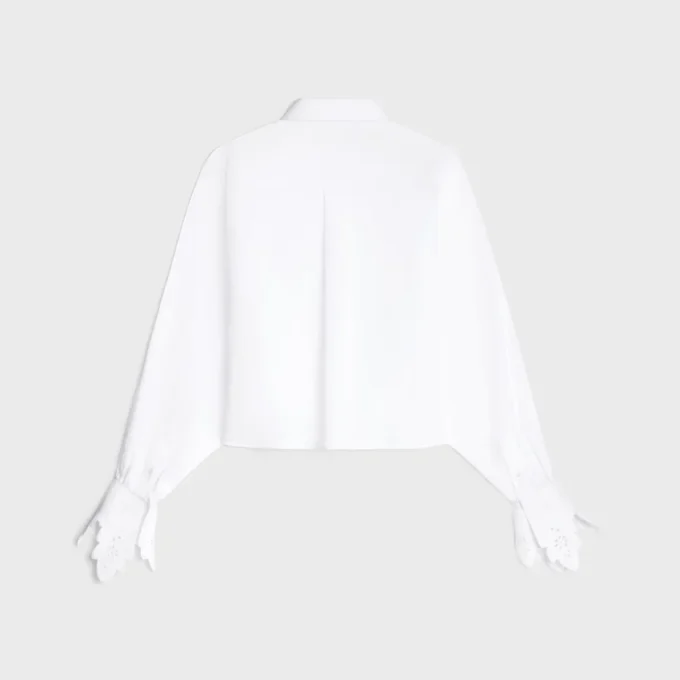 Kort shirt van katoenpopeline
