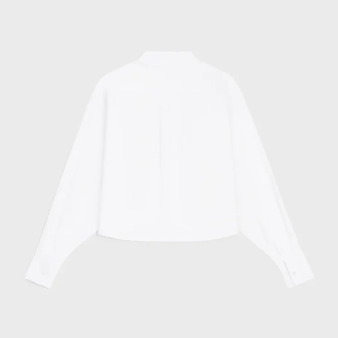 Kort shirt van katoenpopeline Kort shirt van katoenpopeline