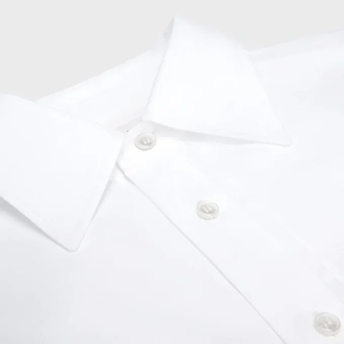 Kort shirt van katoenpopeline