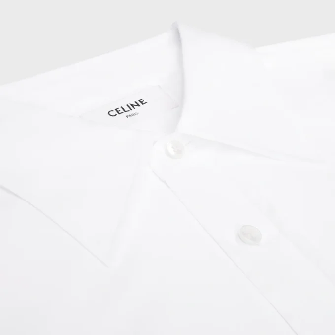Kort shirt van katoenpopeline Kort shirt van katoenpopeline