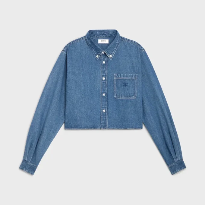 Kort shirt van Union Ocean Wash-denim Kort shirt van Union Ocean Wash-denim