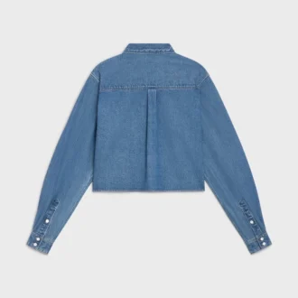 Kort shirt van Union Ocean Wash-denim