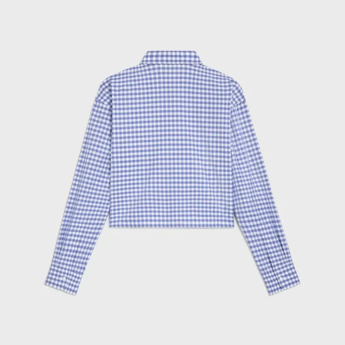 Kort shirt van Vichy-katoen