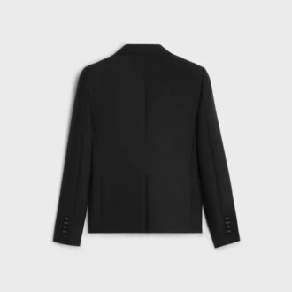 Kort smokingjasje van wol en mohair