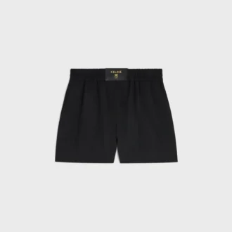 Korte broek van wollen twill