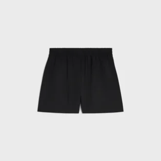 Korte broek van wollen twill