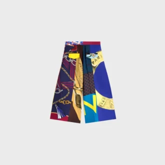 Korte broek van zijden twill