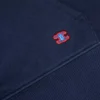 Korte hoodie met ritssluiting van katoenfleece