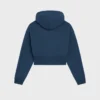 Korte hoodie van katoenfleece