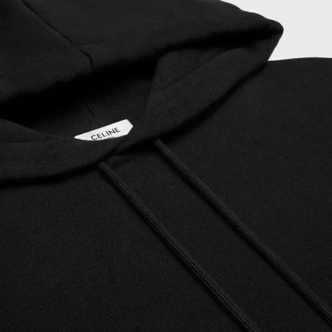 Korte hoodie van katoenfleece