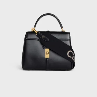 Korte riem van wol met CELINE-jacquard