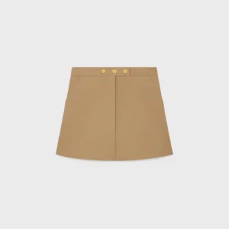 Korte rok van katoen gabardine