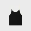Korte tanktop van katoenjersey