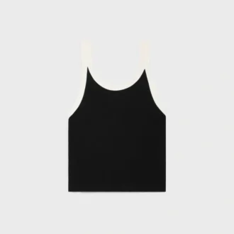 Korte tanktop van katoenjersey