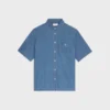 Kortmouwshirt van katoendenim Kortmouwshirt van katoendenim