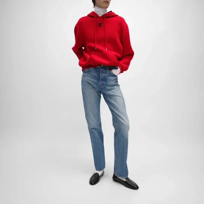 Kurt-jeans van katoenen denim
