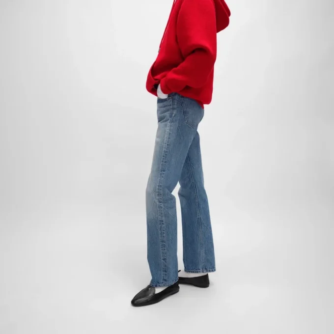 Kurt-jeans van katoenen denim