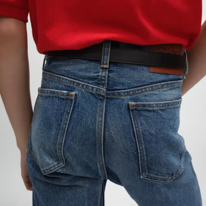 Kurt-jeans van katoenen denim