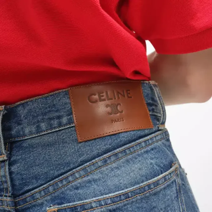 Kurt-jeans van katoenen denim