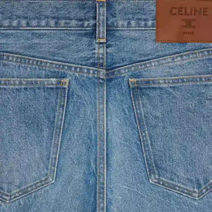 Kurt-jeans van katoenen denim