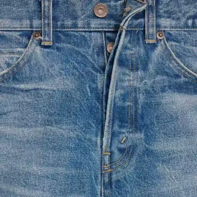 Kurt-jeans van katoenen denim