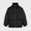 Lang pufferjack van licht nylon