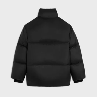 Lang pufferjack van licht nylon