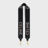Lange riem van wol met CELINE-jacquard
