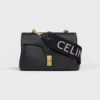 Lange riem van wol met CELINE-jacquard