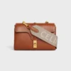 Lange riem van wol met CELINE-jacquard