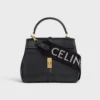 Lange riem van wol met CELINE-jacquard