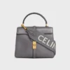 Lange riem van wol met CELINE-jacquard