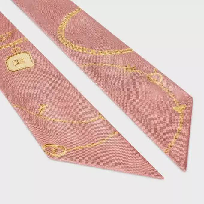 Lavalliere met bedels Zijden twill