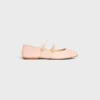 Les Ballerines CELINE Ballerina met dubbele band van lamsleer
