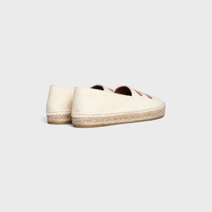 Les Espadrilles CELINE in tweed en kalfsleer