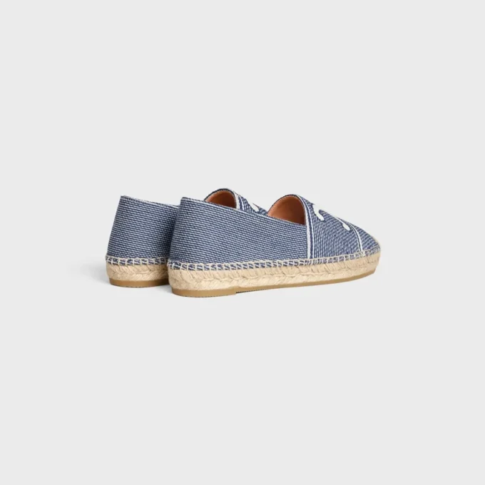 Les Espadrilles CELINE van gestreept textiel met Triomphe