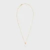 Les Perles CELINE ketting van harsparels en messing met gouden afwerking