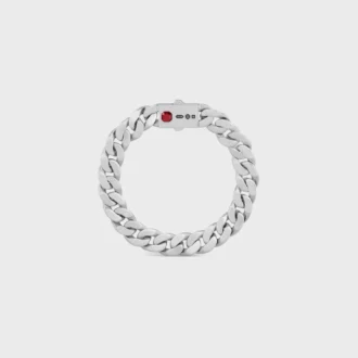 Les Poincons CELINE-armband in sterlingzilver en granaat